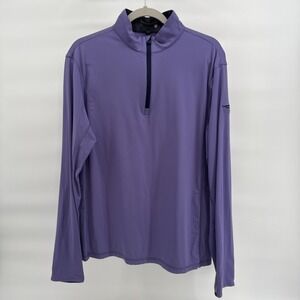 Greyson Quarter Zip Pullover Women Medium Performance Golf Purple